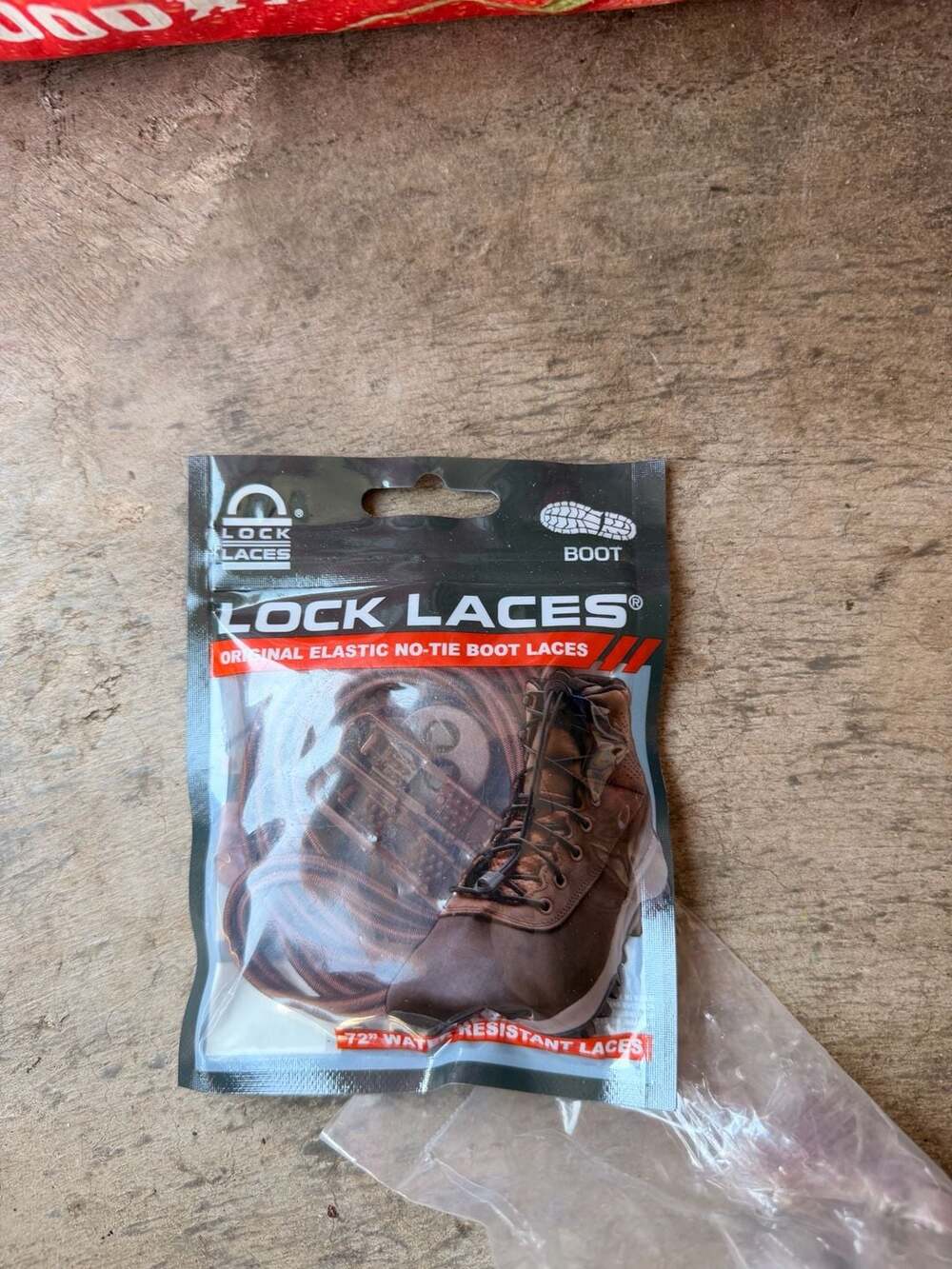 Lock Laces Original Elastic No-Tie Boot Laces Brown